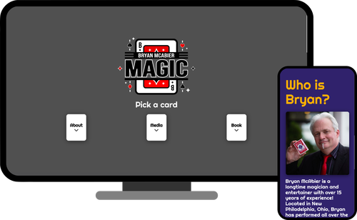Bryan McAbier Magic Website Screenshot