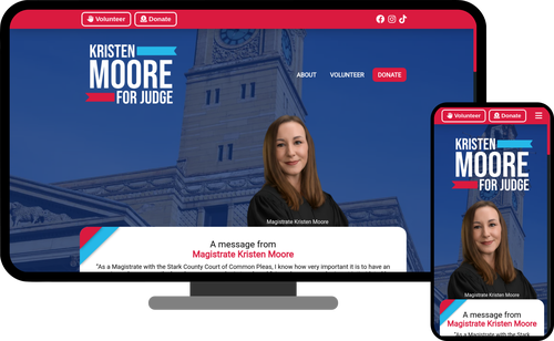 Kristen Moore for Judge Screenshot