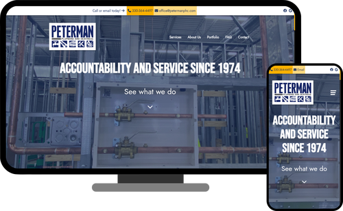 Peterman Plumbing and Heating Screenshot